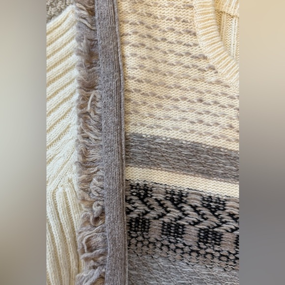 White + Warren Fringe Fair Isle Sweater
Size Large | Excellent Condition - Picture 3 of 8